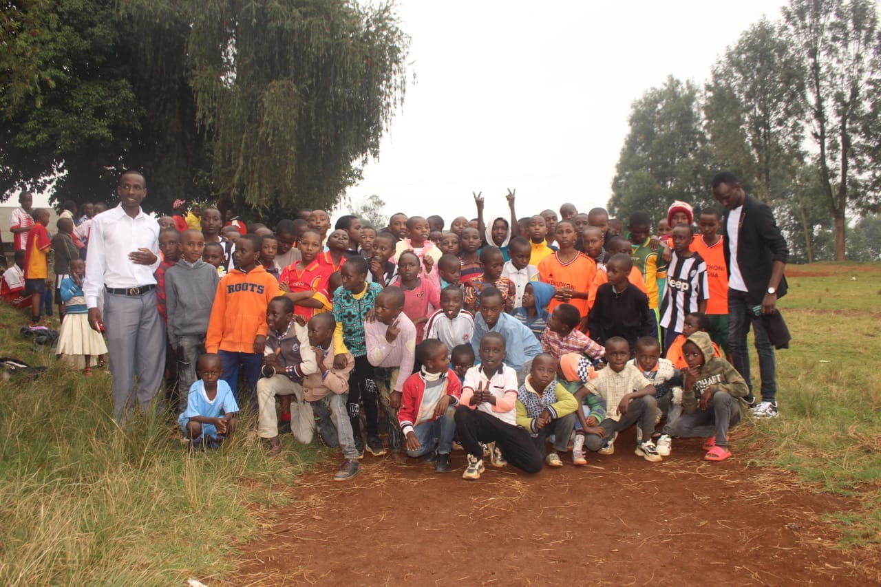 Children learning and smiling
